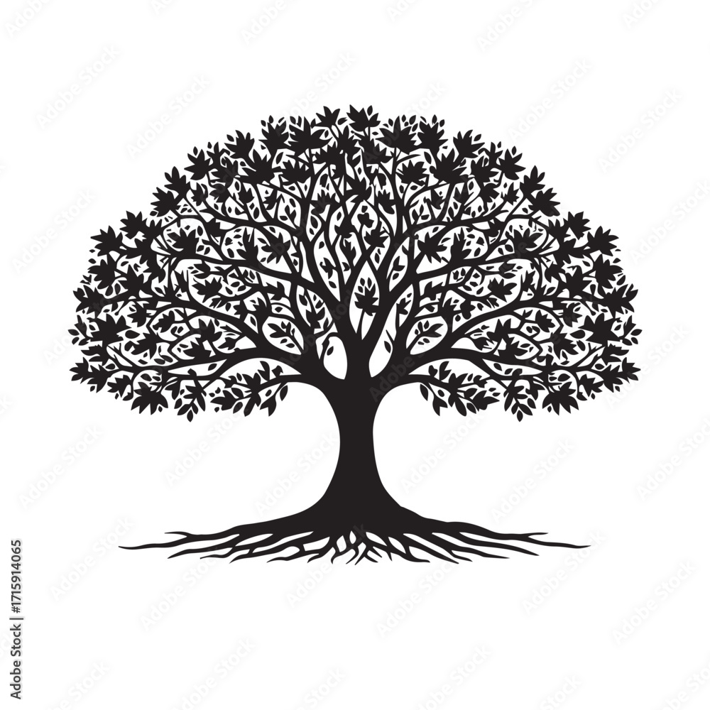 Fototapeta premium tree silhouette vector