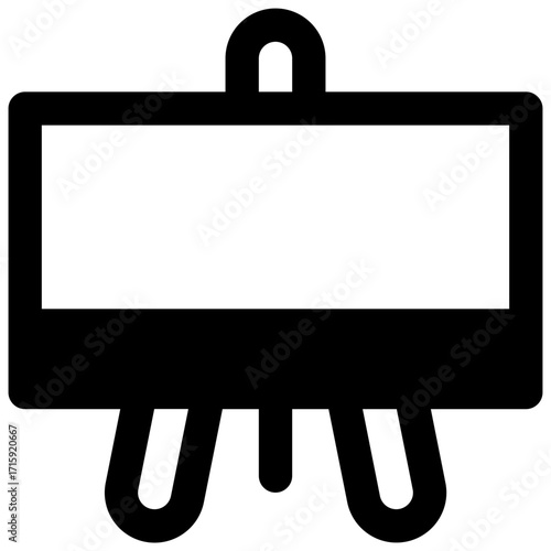 Art. Outlined stroke vector icon with black-filled details.