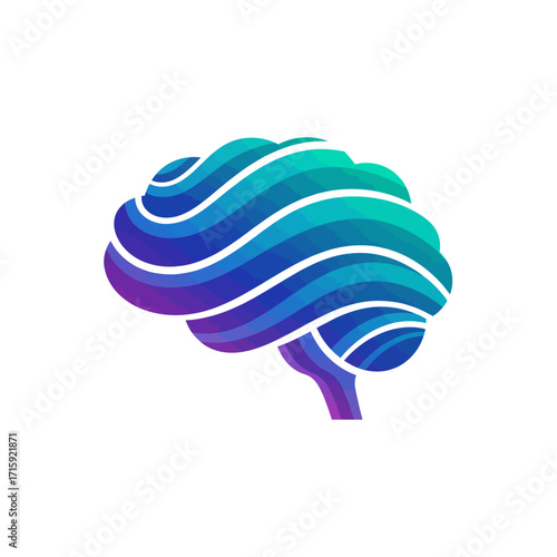  vector brain health design for medical research icon