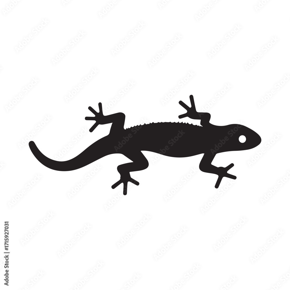 Fototapeta premium Creative gecko home logo ideal for wildlife awareness and eco architecture brands