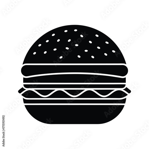minimalist burger icon