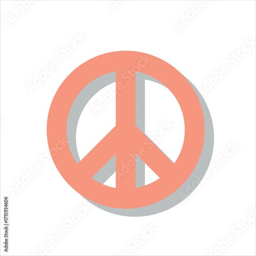 This is a simple, digital illustration of a peace symbol.