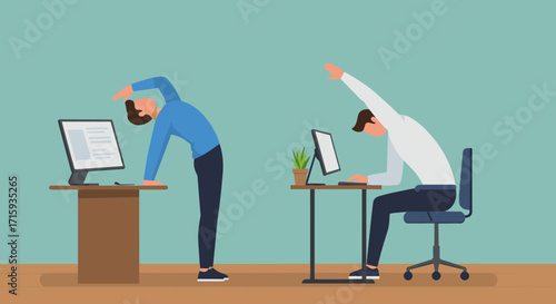Office desk exercises: stretching and posture for remote work wellness