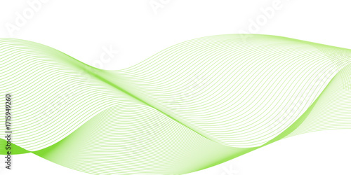 Smooth stylish abstract green wave background vector. vector illustration in bussines,banner, suit for media product design,