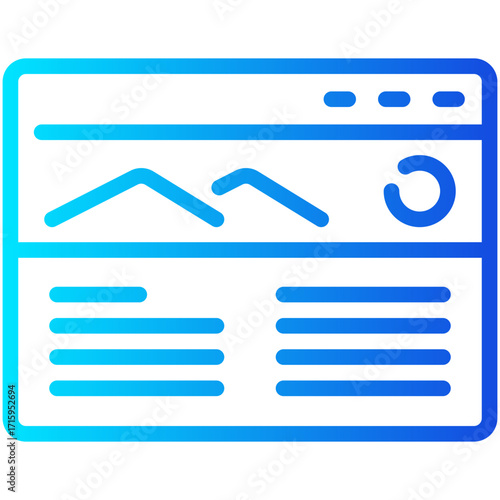 blog gradient line icon