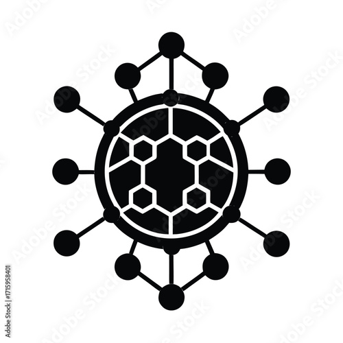 Nanotechnology Icon Vector Illustration