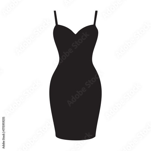 Elegant Silhouette of a Little Black Dress Iconic Fashion Statement and Versatile Wardrobe Staple for Sophisticated Style
