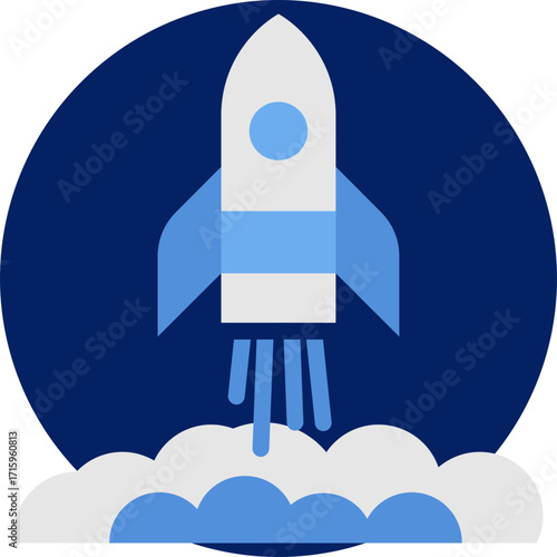 Startup icon isolated on white background. vector illustration icon for digital nomad