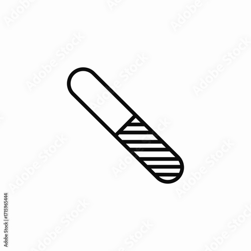 nail file buffer icon sign vector
