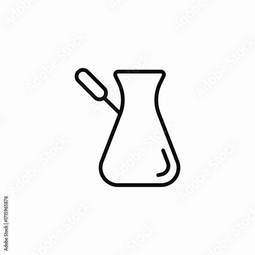 turkish coffee maker icon sign vector