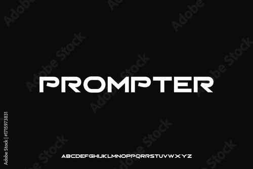 Unique display alphabet font vector design suitable for headline, poster, logo, magazine and more