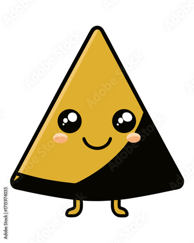 Kawaii Hamantaschen Cookie – Purim Vector Illustration