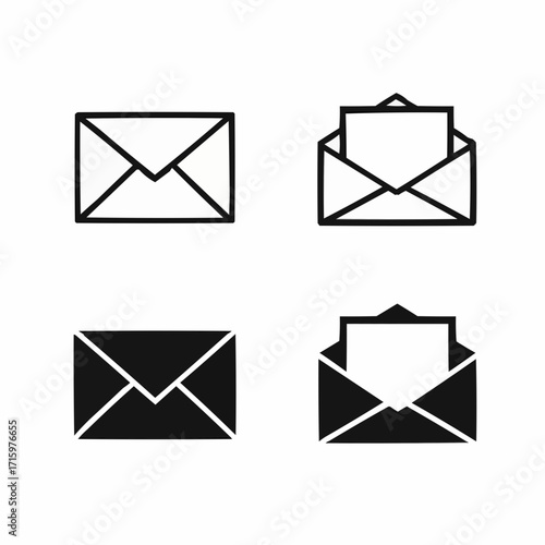 set of mail icons