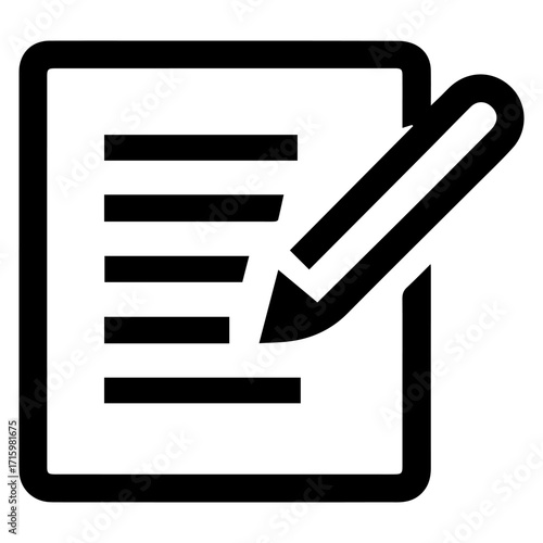A pencil is on a piece of paper with a line drawn through it. The pencil is on the right side of the paper