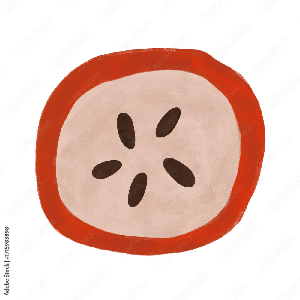 Obraz premium Fruit cute Abstract hand draw