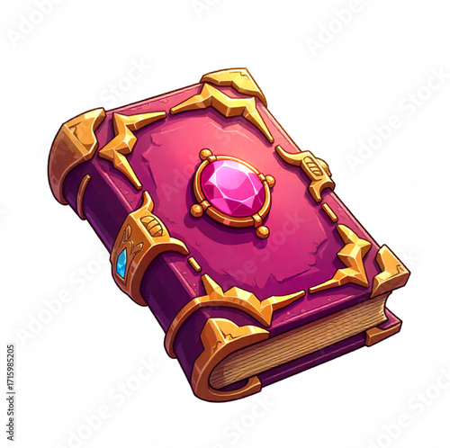 magic  book with diamond on Halloween