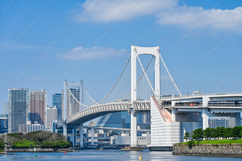 Obraz premium 日本東京お台場からの都市風景