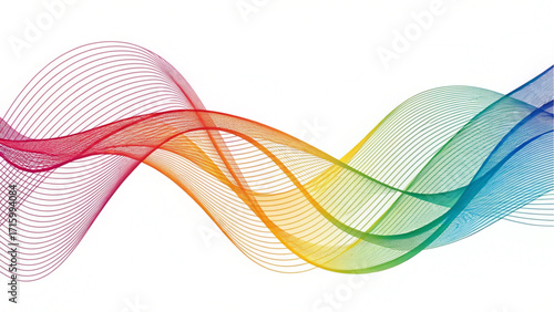 Colorful Flow Waves Vector