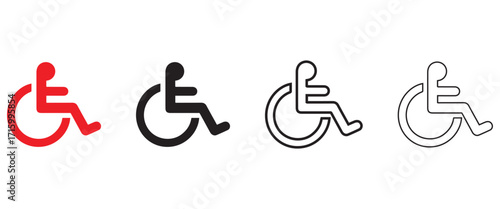 person sitting in a relaxing chair vector icon silhouette and line art