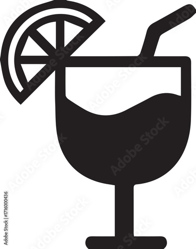 Champagne Glasses and Cheers Icon. Celebration, Holidays Outline Vector Design on White Background.
