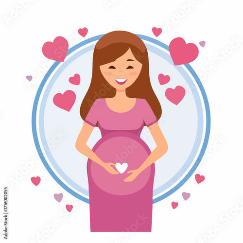 Expecting Mother's Joyful Embrace A Celebration of Pregnancy and New Life