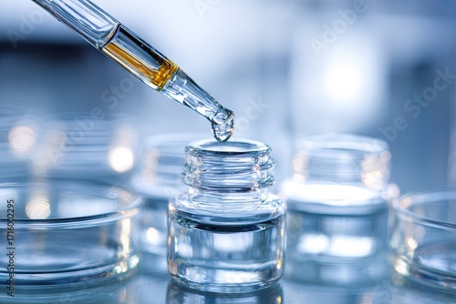 Wallpaper Mural Laboratory Experiment with Liquid Samples. Torontodigital.ca