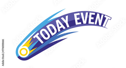 Don't miss out on today's event with this eye-catching comet design perfect for promoting your next gathering or special occasion, Generative AI.