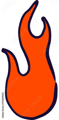 Flame Orange Illustration