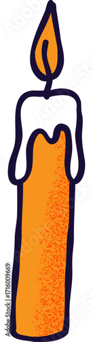 Candle Tall Illustration