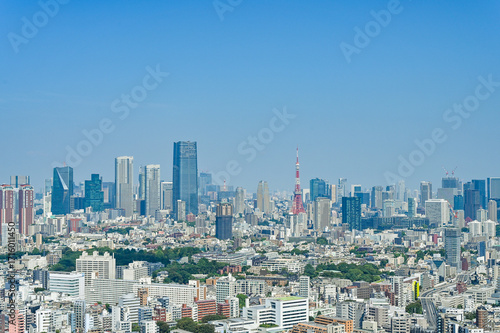 日本の首都東京の都市風景