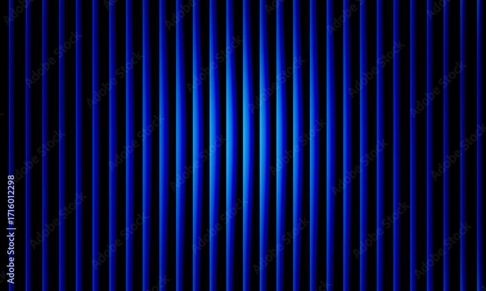 Obraz premium Vibrant blue and black vertical stripes pattern, modern abstract background, bold geometric design, minimal wall art, contemporary decorative texture