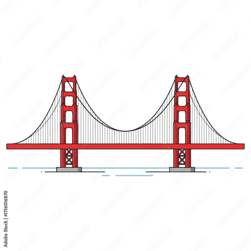 Obraz premium Golden Gate Bridge - Iconic Landmark of San Francisco.
