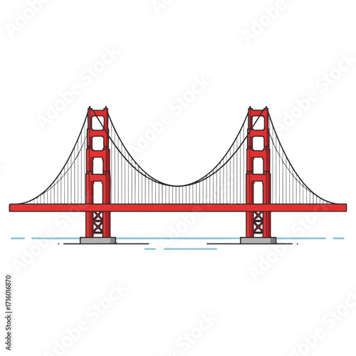 Golden Gate Bridge - Iconic Landmark of San Francisco.