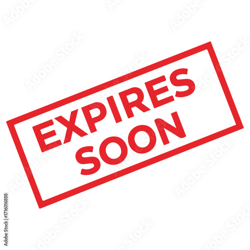 Warning Sign - Expires Soon, Time Sensitive Information.