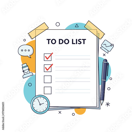 A to do list with checkboxes and a pen ready to write down tasks.