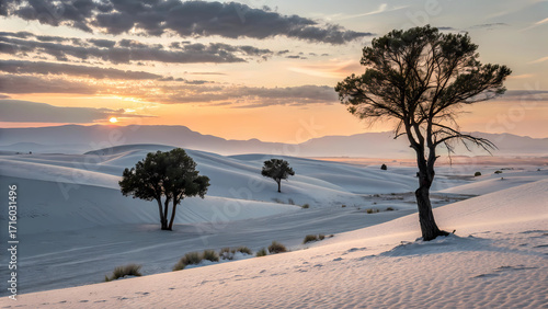 White sands national park new mexico landscape photography sunrise desert scenic travel destination photo