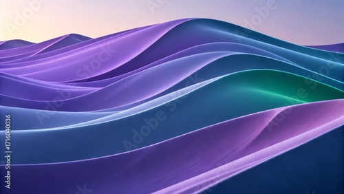 abstract flowing waves of purple blue teal gradient color dunes wallpaper