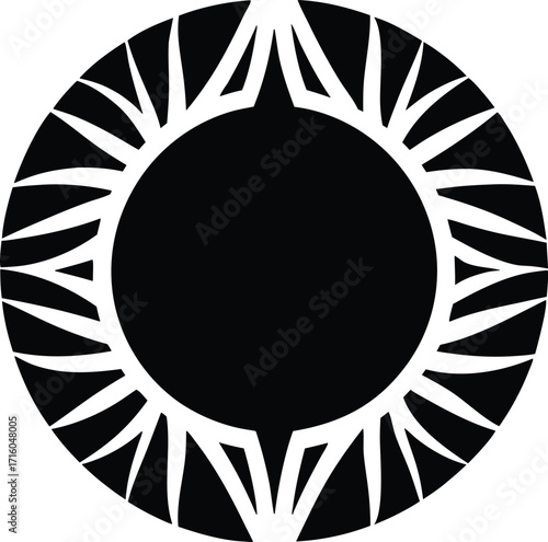 Breathing circle vector icon.eps