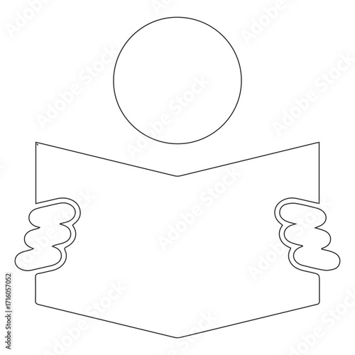 Vector Reading Icon