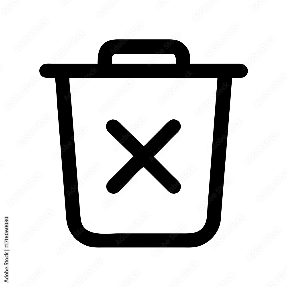 Obraz premium tools icon on delete button