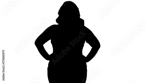 Confident woman with hands on hips embodying strength and professionalism, perfect for business concepts, empowerment themes, and modern leadership narratives.