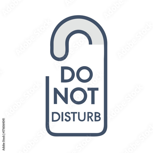 do not disturb sign isolated on white