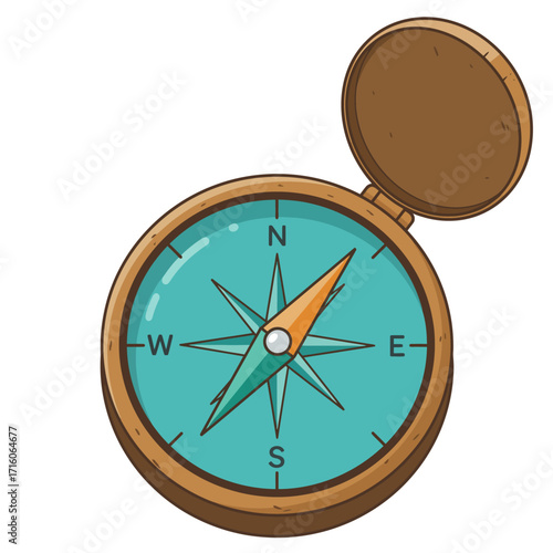 Vintage Compass for Navigation and Exploration.