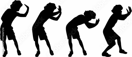 Vector silhouette of a man4.eps