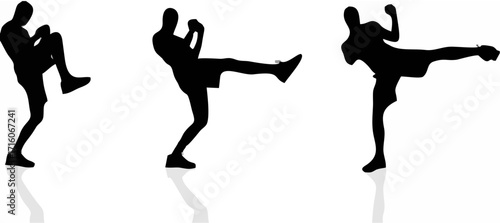 Vector silhouette of a man.eps