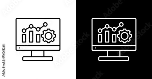 Improvement White Icon Set Design