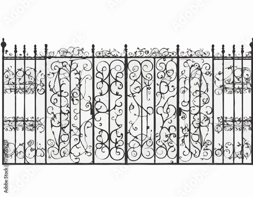 iron gates silhouette