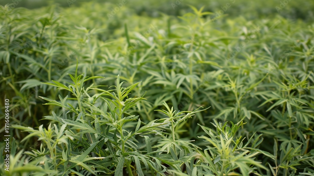Obraz premium Experience the Benefits of Mugwort: Traditional Herb for Wellness, Skin Care, and Natural Healing