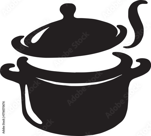 cooking pot vector illustration
