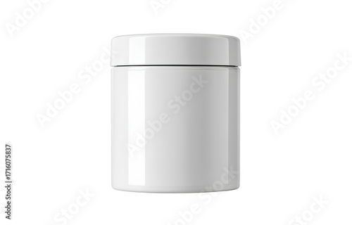 Wallpaper Mural a white cylindrical package with a solid color, without any patterns or designs on it Torontodigital.ca